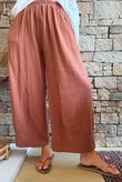 Santos Cushion Cotton Quirky Pant Chestnut
